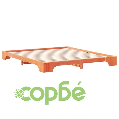 Леглово дъно от борово дърво масив 180x210 см - кафяво ➤ топ цена ➤ sorbe.bg