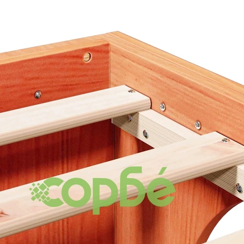 Рамка за легло от масивен бор восъчно кафяв 160x200 см ➤ топ цена ➤ sorbe.bg