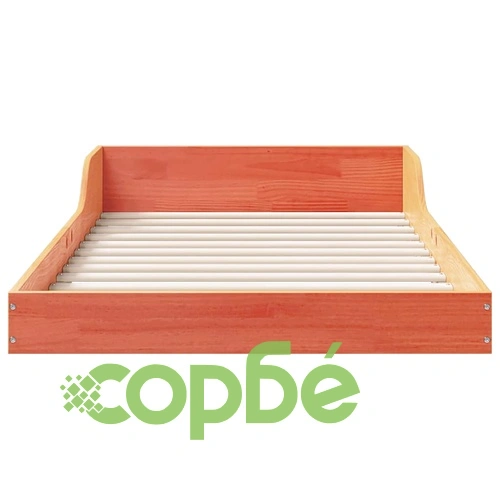 Рамка за легло от масивно борово дърво 100x220 см восъчнокафяв цвят ➤ топ цена ➤ sorbe.bg