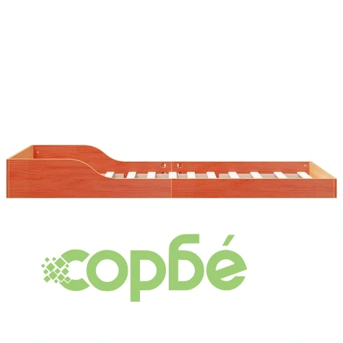 Рамка за легло от масивно борово дърво 100x220 см восъчнокафяв цвят ➤ топ цена ➤ sorbe.bg