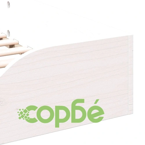 Леглово дъно в японски стил, бяло, 90x190 см, масивно борово дърво ➤ топ цена ➤ sorbe.bg