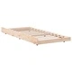 Рамка за легло с колелца от масивна борова дървесина 80x200 см