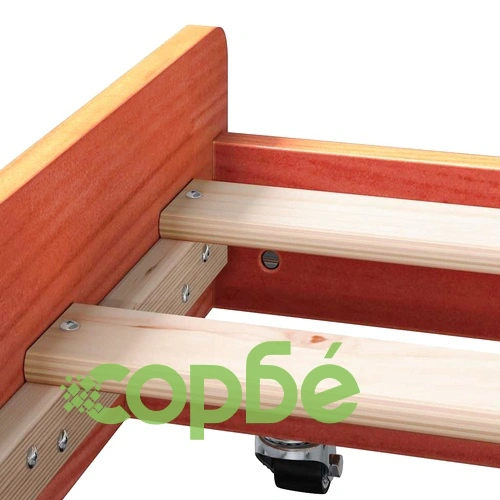 Рамка за легло с колелца кафяво 80x200 см масивна борова дървесина ➤ топ цена ➤ sorbe.bg