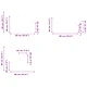 Градинска саксия от неръждаема стомана 60x60x50 см сребриста
