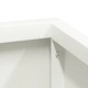 Градинска саксия от стомана бяла 100x100x50 см за вътрешна и външна употреба