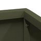 Градинска саксия от стомана маслиненозелена 100x100x50 см