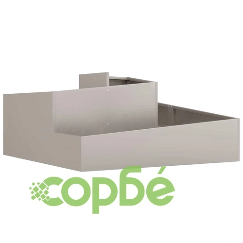 Градинска саксия от патинираща стомана 100x100x50 см кафява ➤ топ цена ➤ sorbe.bg
