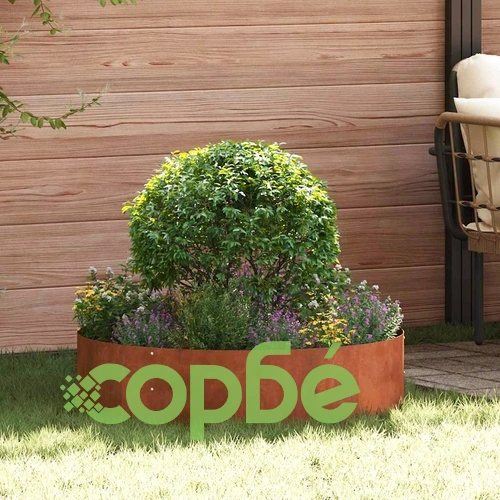 Градински саксии от кортенова стомана 5 броя 80x80x20 см кафяви ➤ топ цена ➤ sorbe.bg
