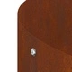 Градински саксии от кортенова стомана 5 броя 80x80x20 см кафяви