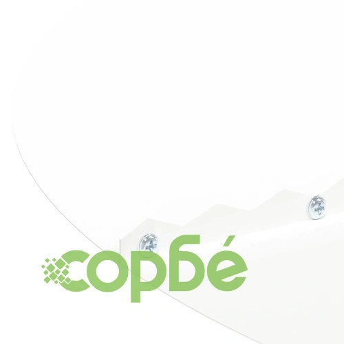 Комплект дървени пръстени 5 броя бели Ø90/120 см стомана ➤ топ цена ➤ sorbe.bg