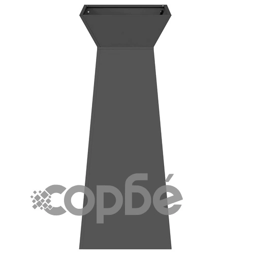 Градински саксии с колона 2 броя черни 40x40x100 см стомана ➤ топ цена ➤ sorbe.bg