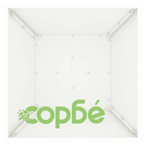 Градинска саксия с колона от стомана бяла 40x40x100 см ➤ топ цена ➤ sorbe.bg