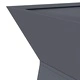 Градинска саксия колона Антрацит 40x40x100 см Стомана