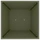 Градинска саксия с колона маслинено зелено 40x40x100 см стомана