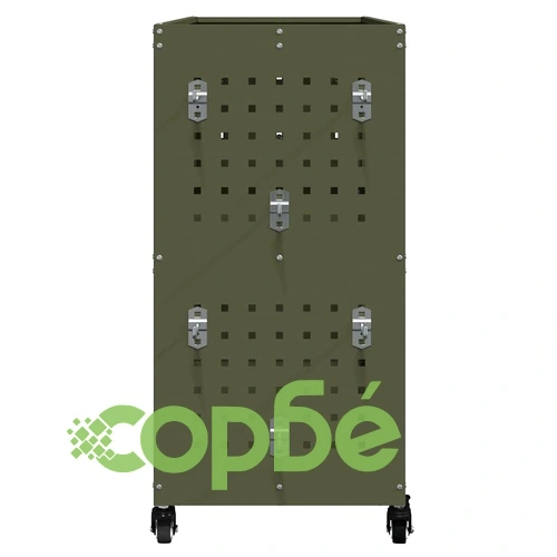 Количка за инструменти от студено валцувана стомана, маслиненозелена, 75x35x73 см ➤ топ цена ➤ sorbe.bg