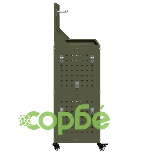 Карача за инструменти от студено валцувана стомана маслиненозелен 65x35x111 см ➤ топ цена ➤ sorbe.bg