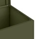 Кутия за градински възглавници от поцинкована стомана, 80 x 50.5 x 50 см, маслиненозелена