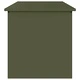 Кутия за градински възглавници от поцинкована стомана, 80 x 50.5 x 50 см, маслиненозелена