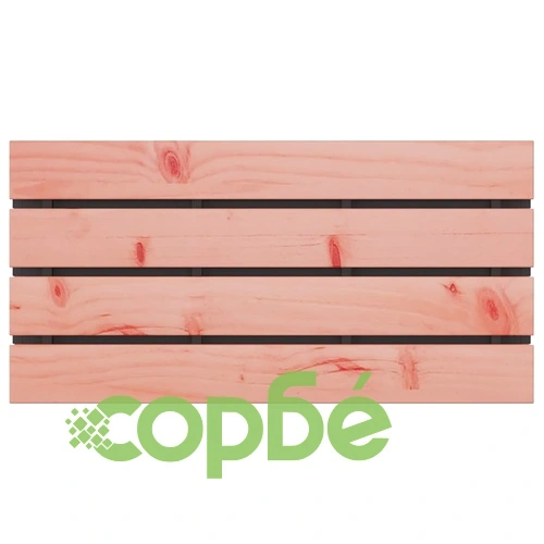 Градинска пейка от дърво и стомана, Черно, 80 x 40 x 43 см ➤ топ цена ➤ sorbe.bg