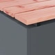 Градинска пейка Антрацит 80 x 40 x 43 см, дърво дугласка и стомана