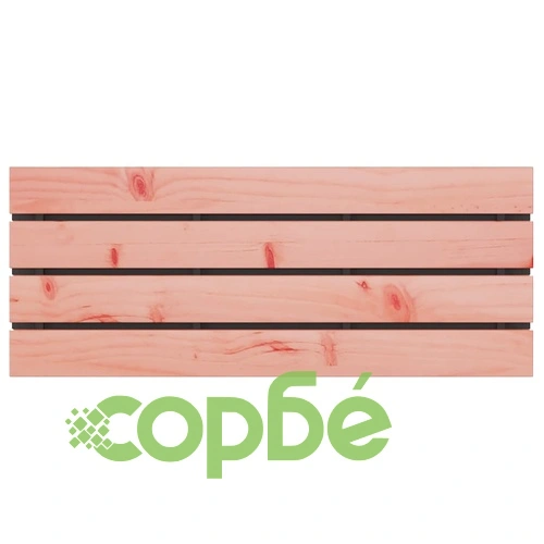 Градинска пейка от дърво и стомана, 100 x 40 x 43 см, Черно ➤ топ цена ➤ sorbe.bg