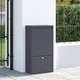 Пощенска кутия за пакети стомана антрацит 44x22x82 см с ключалка