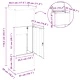 Пощенска кутия за пратки от стомана - антрацит 44.5 x 29 x 110.5 см