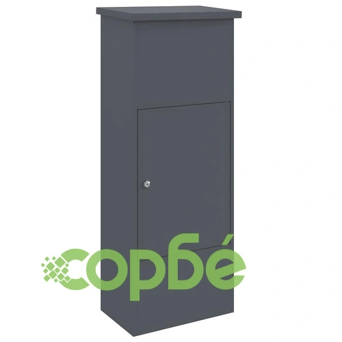 Пощенска кутия за пратки от стомана - антрацит 44.5 x 29 x 110.5 см ➤ топ цена ➤ sorbe.bg