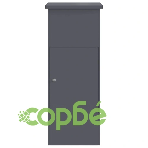 Пощенска кутия за пратки от стомана - антрацит 44.5 x 29 x 110.5 см ➤ топ цена ➤ sorbe.bg