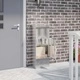 Пощенска кутия за пратки от неръждаема стомана 44.5 x 29 x 110.5 см черна