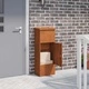 Пощенска кутия за пратки от патинираща стомана 44.5x29x110.5 см