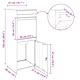 Пощенска кутия за пратки от стомана антрацит 41x38x103 см