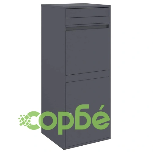Пощенска кутия за пратки от стомана антрацит 41x38x103 см ➤ топ цена ➤ sorbe.bg