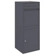 Пощенска кутия за пратки от стомана антрацит 41x38x103 см