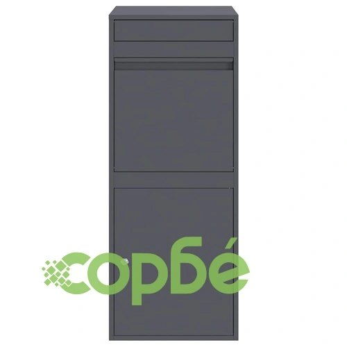 Пощенска кутия за пратки от стомана антрацит 41x38x103 см ➤ топ цена ➤ sorbe.bg