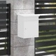 Пощенска кутия за пакети бяла 44x35x59 см стомана с ключалка