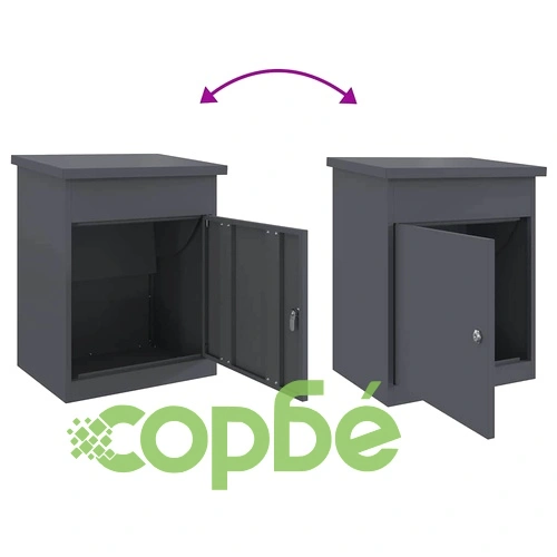Пощенска кутия за пратки от стомана Антрацит 44x35x59 см ➤ топ цена ➤ sorbe.bg