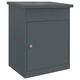 Пощенска кутия за пратки от стомана Антрацит 44x35x59 см