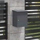 Пощенска кутия за пратки от стомана Антрацит 44x35x59 см