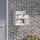 Пощенска кутия за пакети от неръждаема стомана черна 44x35x59 см