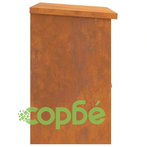 Пощенска кутия за пратки от патинираща стомана 44x35x59 см ➤ топ цена ➤ sorbe.bg