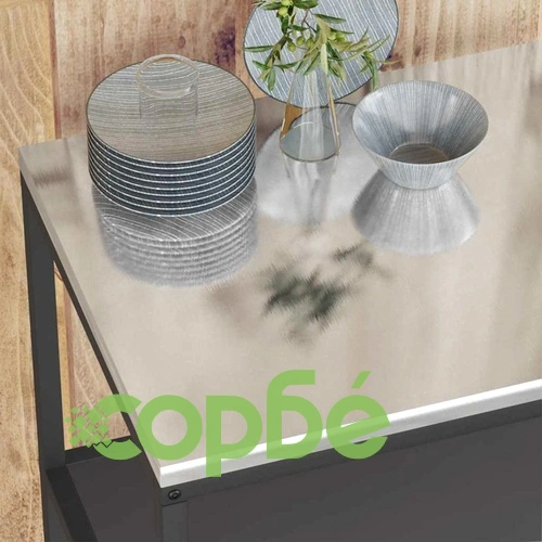 Кухненски рафт за съхранение черен 90x50x92 см стомана ➤ топ цена ➤ sorbe.bg