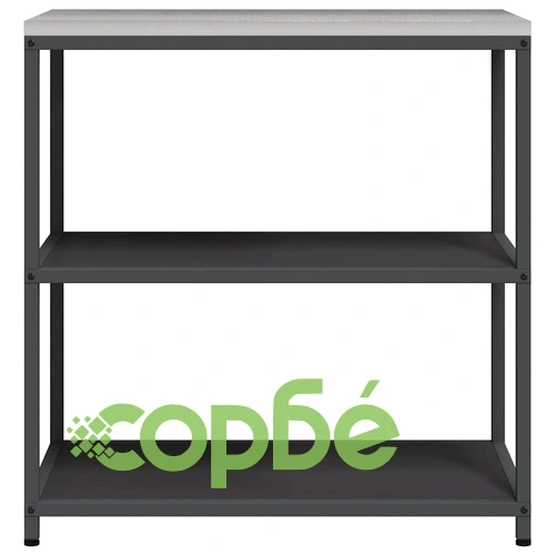 Кухненски рафт за съхранение черен 90x50x92 см стомана ➤ топ цена ➤ sorbe.bg