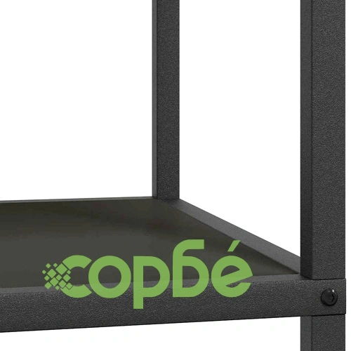 Кухненски рафт за съхранение черен 90x50x92 см стомана ➤ топ цена ➤ sorbe.bg