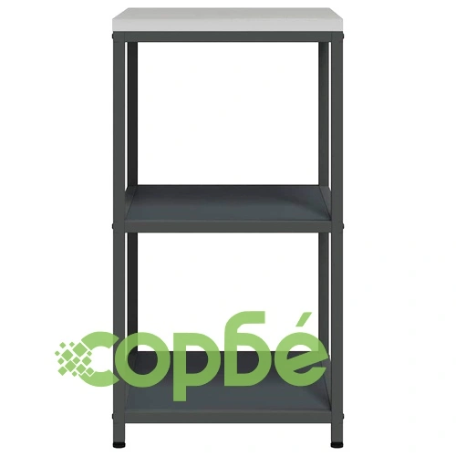 Кухненски рафт за съхранение от стомана антрацит 60x50x92 см с 2 рафта ➤ топ цена ➤ sorbe.bg