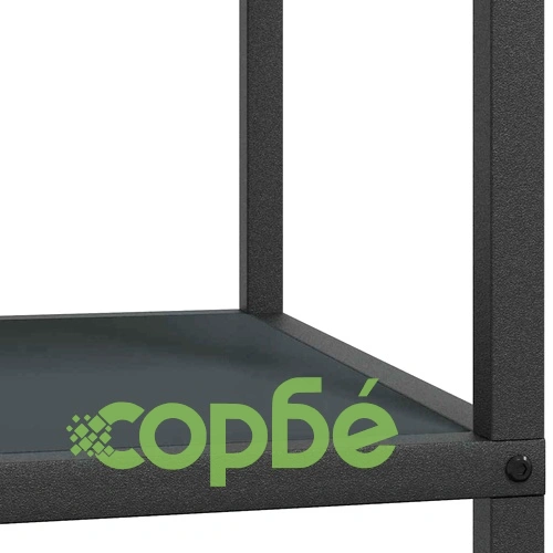 Кухненски рафт за съхранение от стомана антрацит 60x50x92 см с 2 рафта ➤ топ цена ➤ sorbe.bg