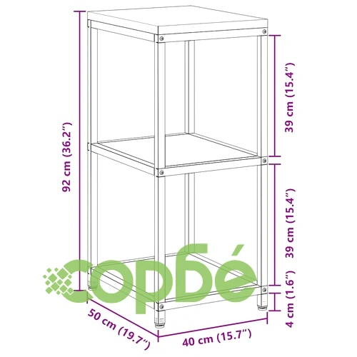 Кухненски рафт за съхранение бял 40x50x92 см стомана с 2 рафта ➤ топ цена ➤ sorbe.bg