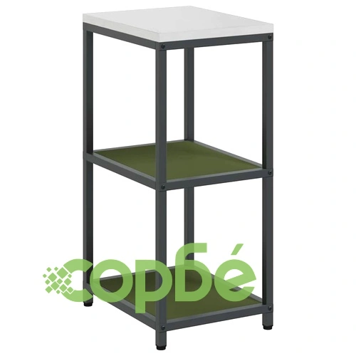 Кухненски рафт за съхранение маслинено зелен 40x50x92 см стомана ➤ топ цена ➤ sorbe.bg