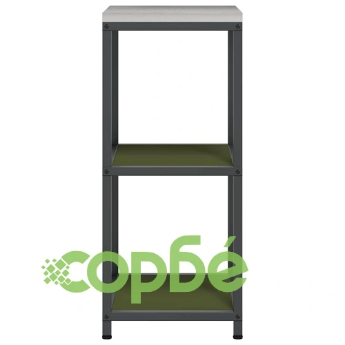 Кухненски рафт за съхранение маслинено зелен 40x50x92 см стомана ➤ топ цена ➤ sorbe.bg