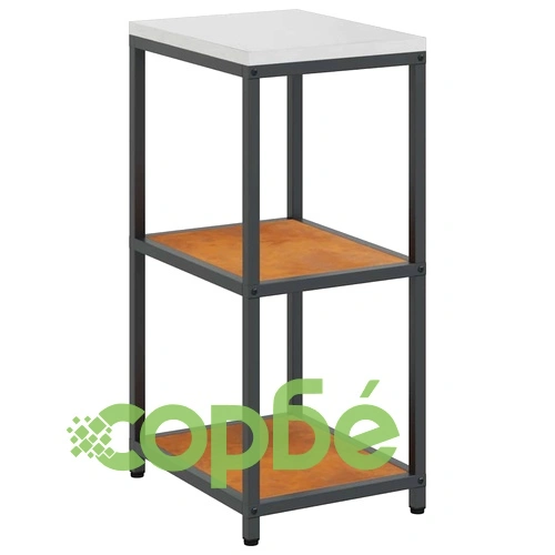 Кухненски рафт за съхранение от обветрен метал - 40x50x92 см с 2 рафта ➤ топ цена ➤ sorbe.bg